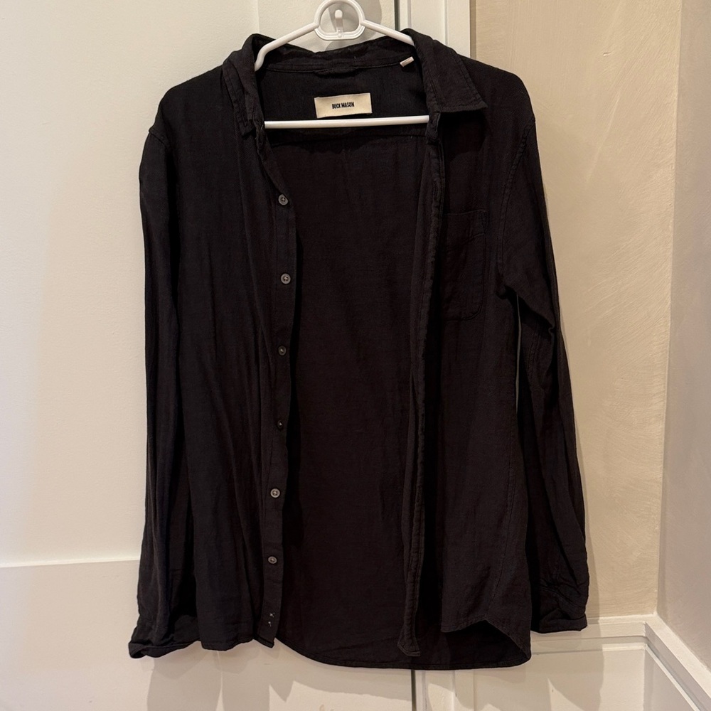 Buck mason Black Button-Up Shirt
